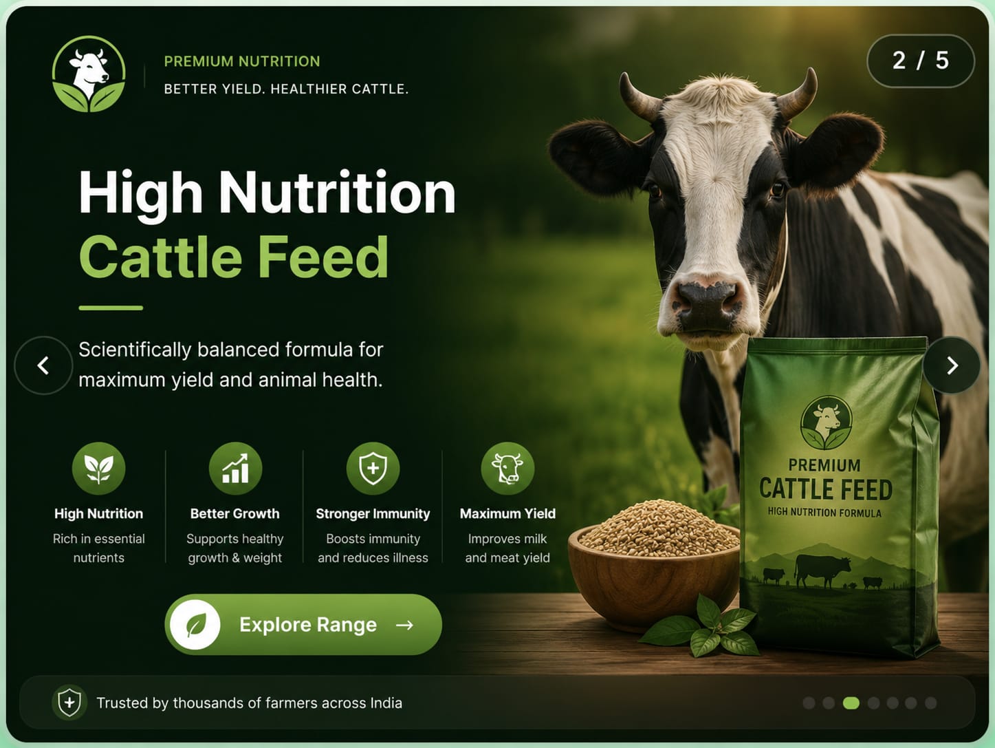 High Nutrition Cattle Feed